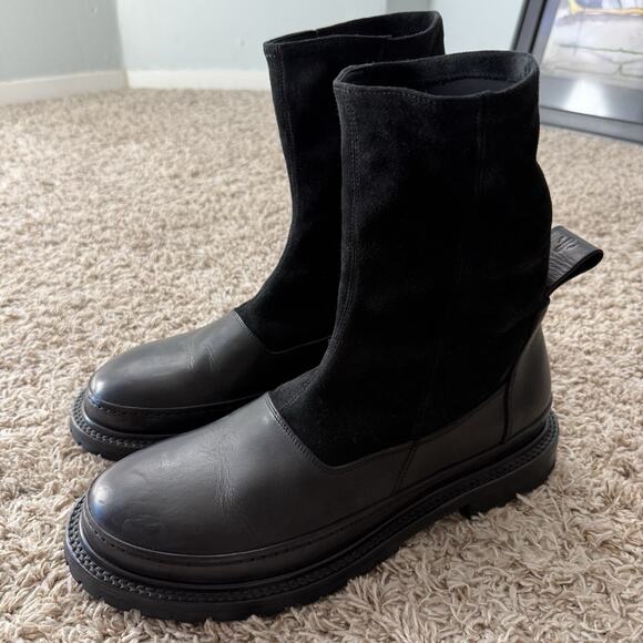 $1100 Adyar Black Suede Leather Chelsea Boots SSENSE Exclusive Mens Size 46 / 12 main image 11